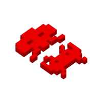 Figurines Space Invaders - 2 aliens — photo 3