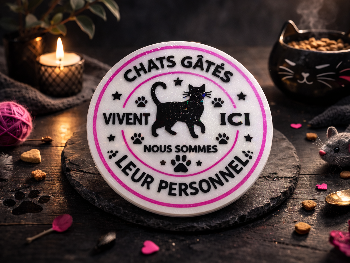 Dessous de Verre Nous Sommes Leur Personnel