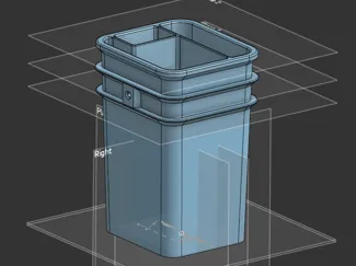 Pottery Ribs Mini Bucket