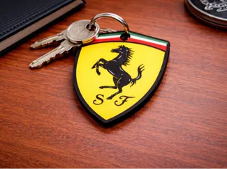 Ferrari logo keychain