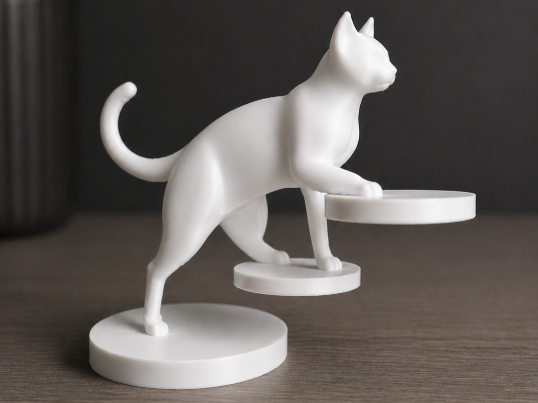 Miniatura 1 do modelo 3D Balancing Cat
