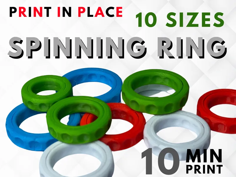 Spinning RING print in place