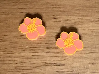 Hibiscus Flower Stud Earring