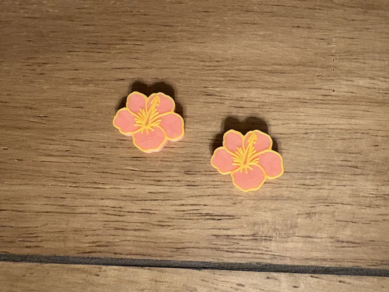 Hibiscus Flower Stud Earring view 2