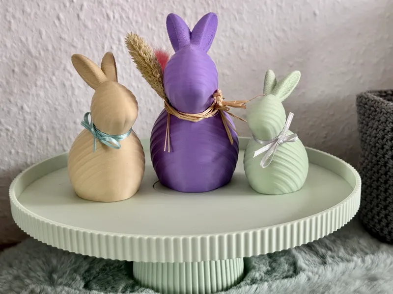 niedliche Osterhasen Hase gerippt