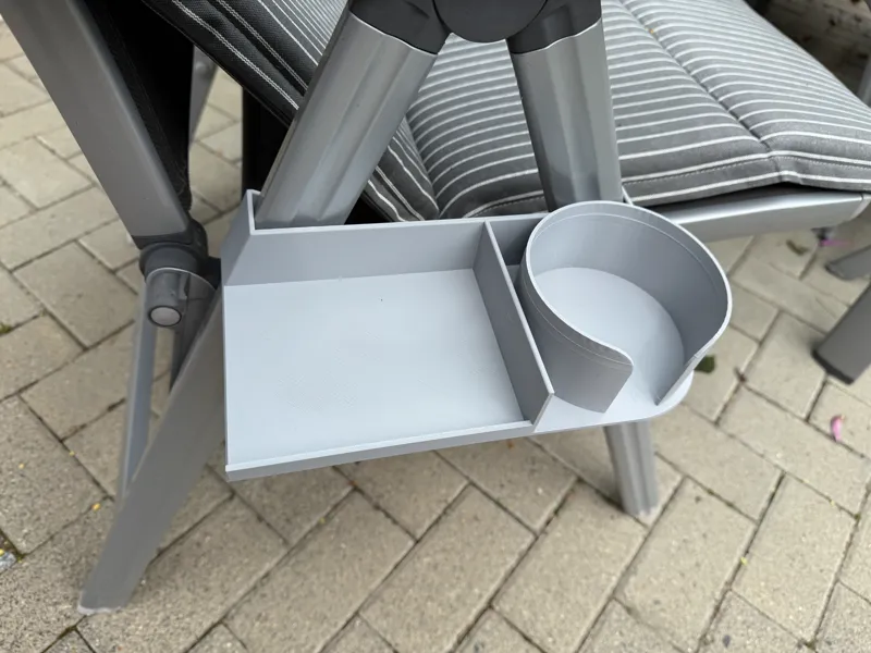 Becherhalter für Kettler Gartenstuhl