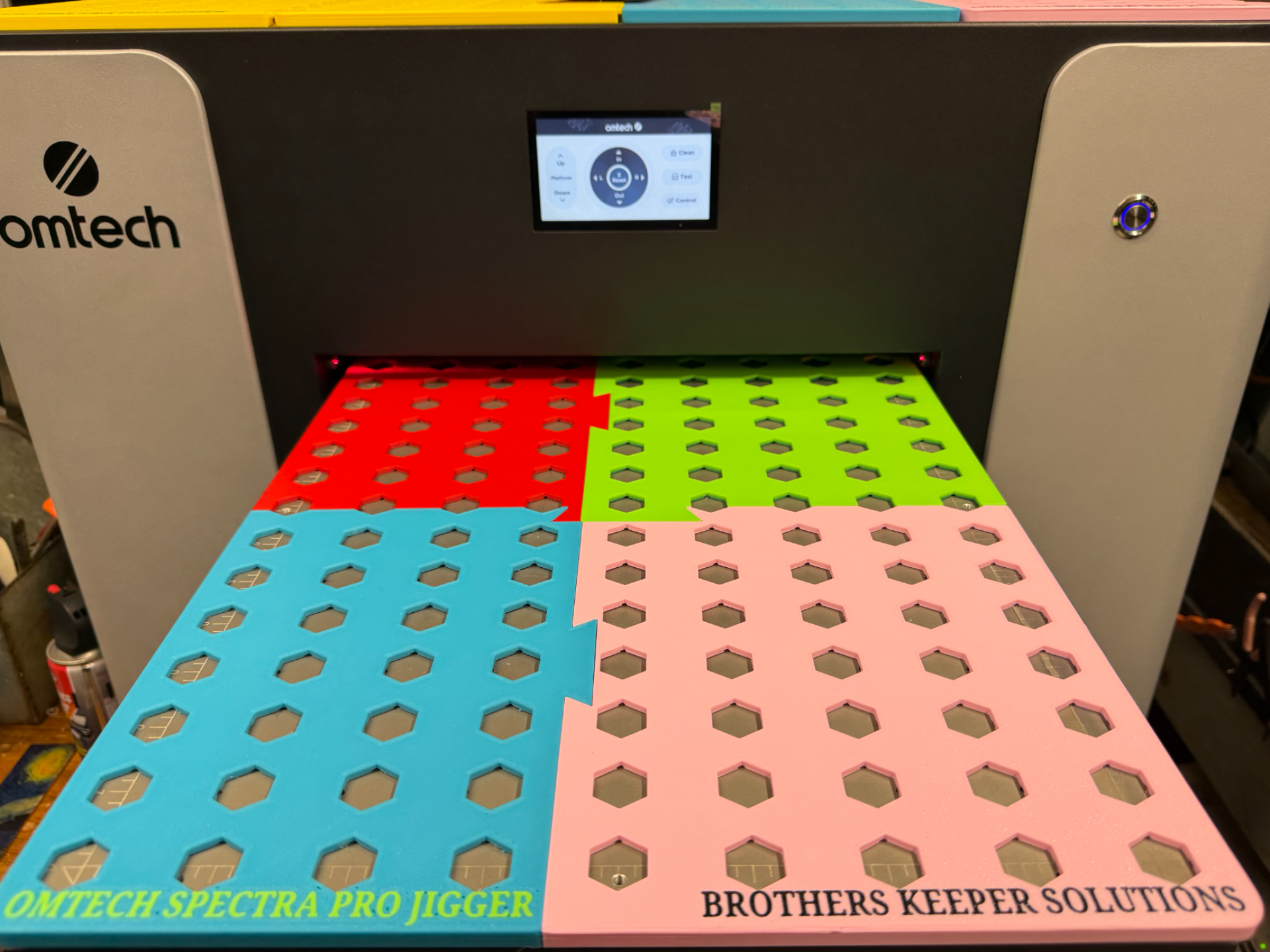 Jigger plate Jig for Omtech Spectra\Pro UV Printer