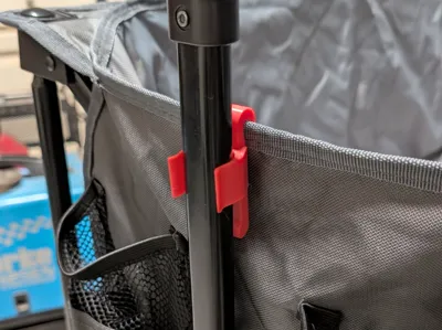 Utility wagon handle holder