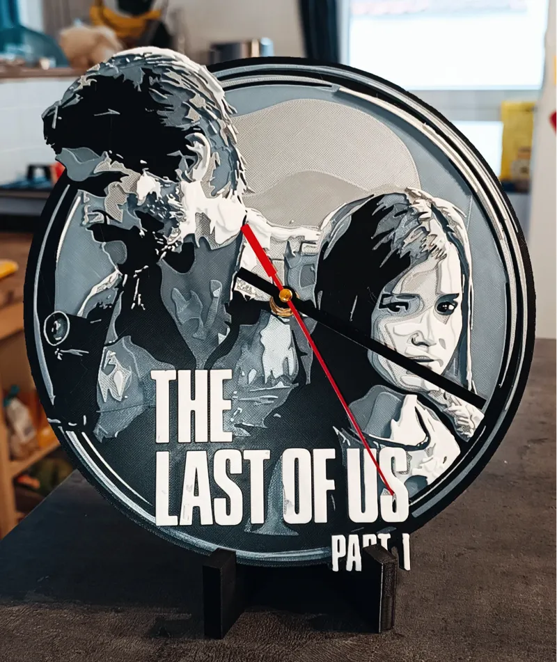 the last of us clock Hueforge