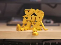 發字小人(手撐)