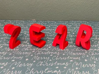 Year 2026 Decor Split Word Illusion