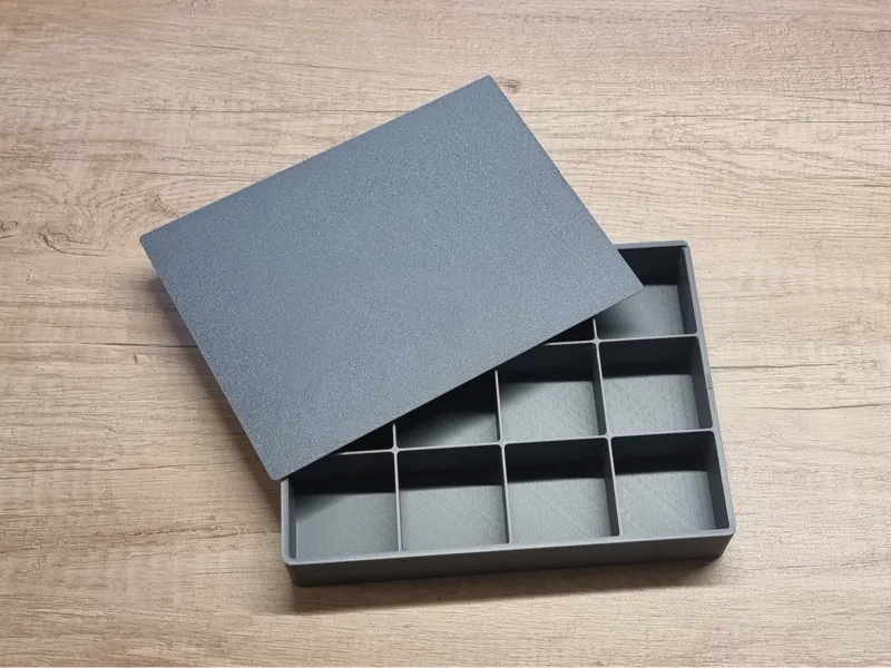 Parametric box with dovetail slide lid.