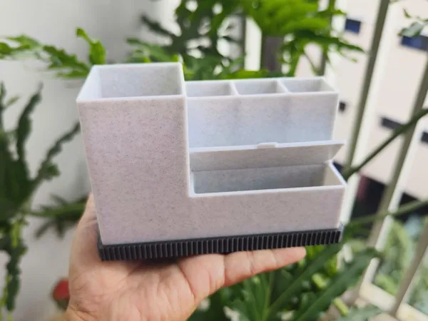 Range-brosses à dents modulable avec plateau
