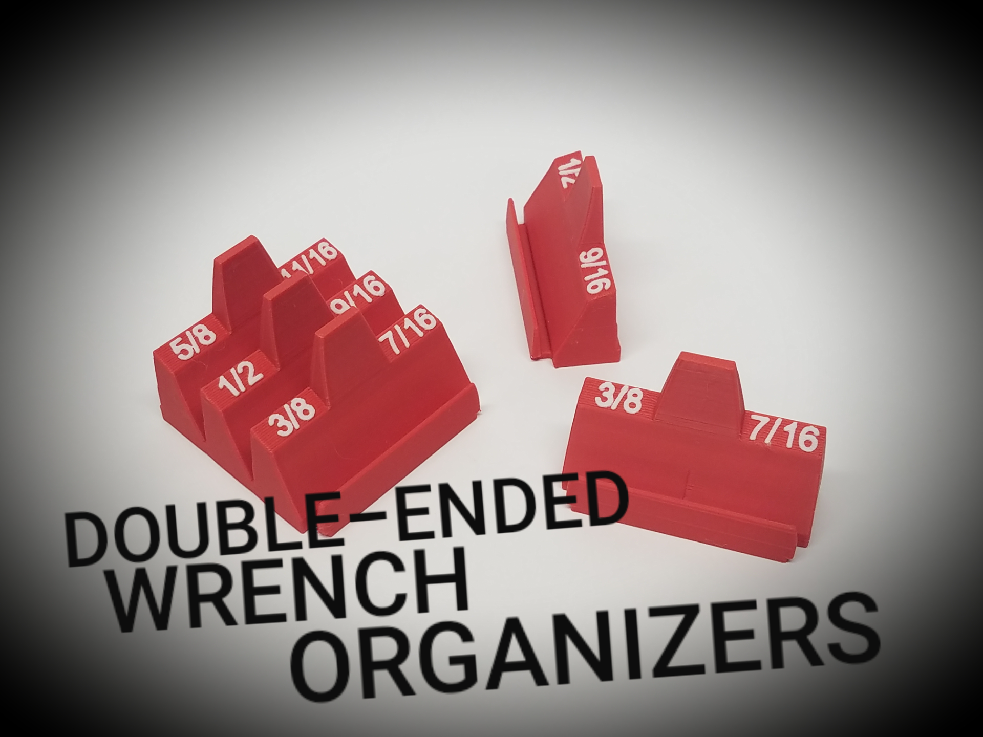 Snap-Fit Wrench Organizer Holder Double-Ended