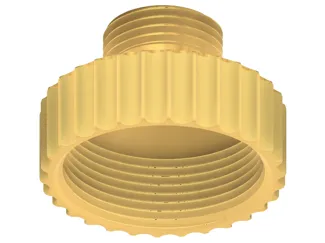 1-1/2" female NPT to 3/4" male garden hose adapter