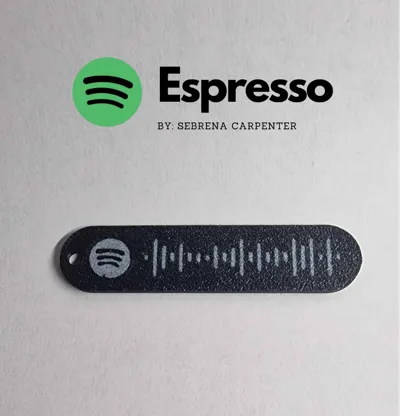 Espresso Spotify Keychain