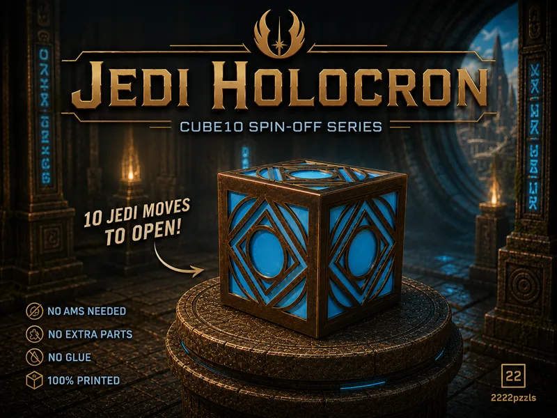 Jedi Holocron | 10 Step Puzzlebox (Cube10)