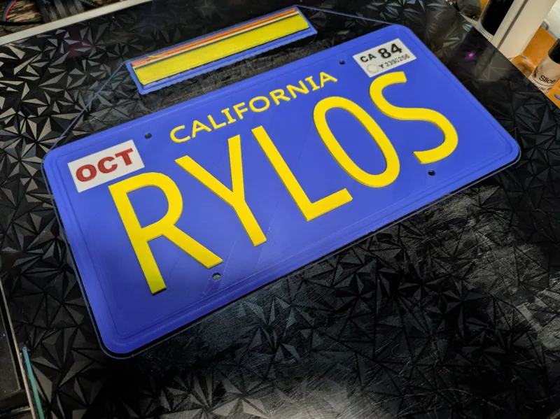 RYLOS License Plate