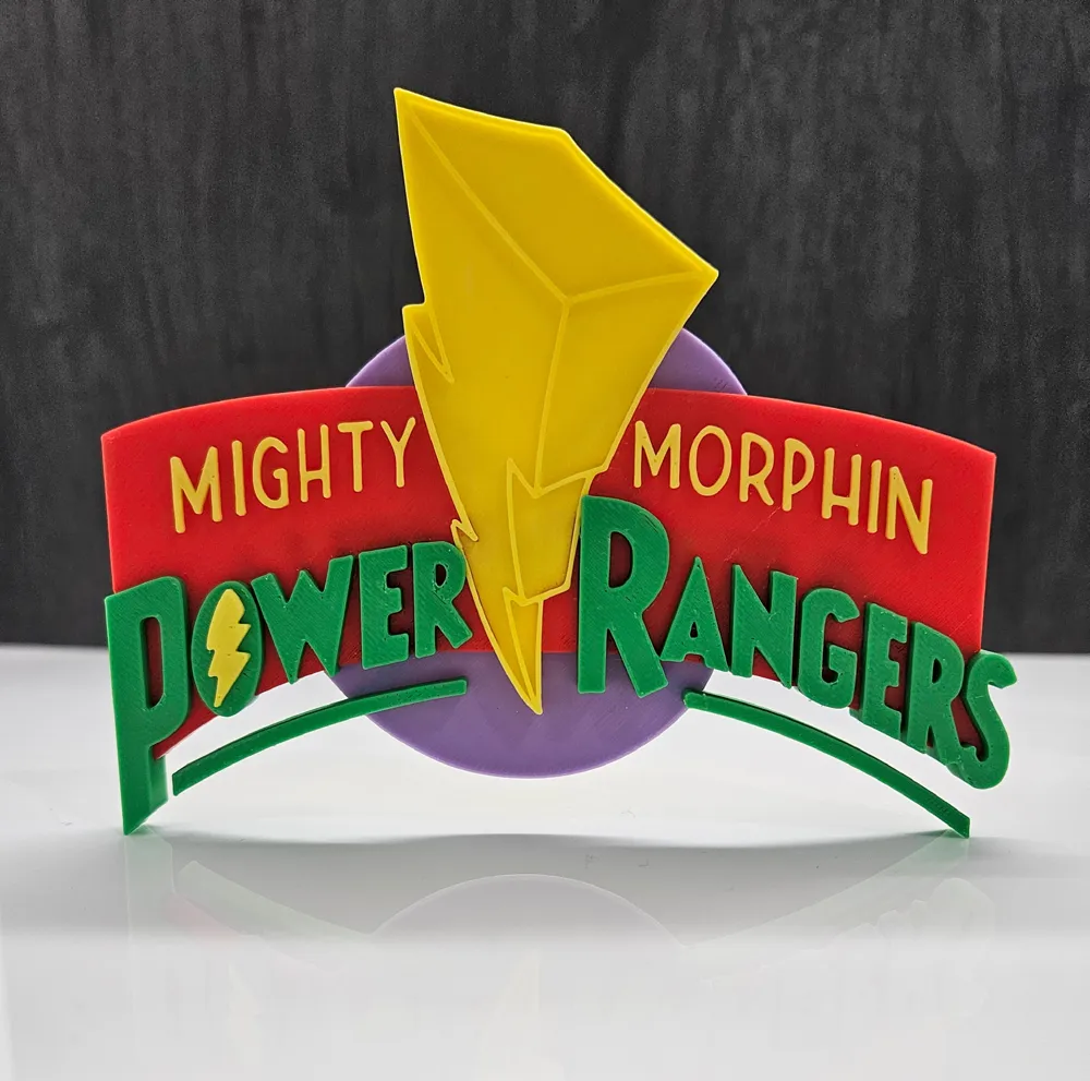Mighty Morphin Power Rangers Logo by DimensionX3D MakerWorld: Download ...