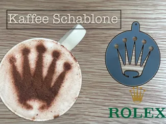 Rolex Kaffee Schablone
