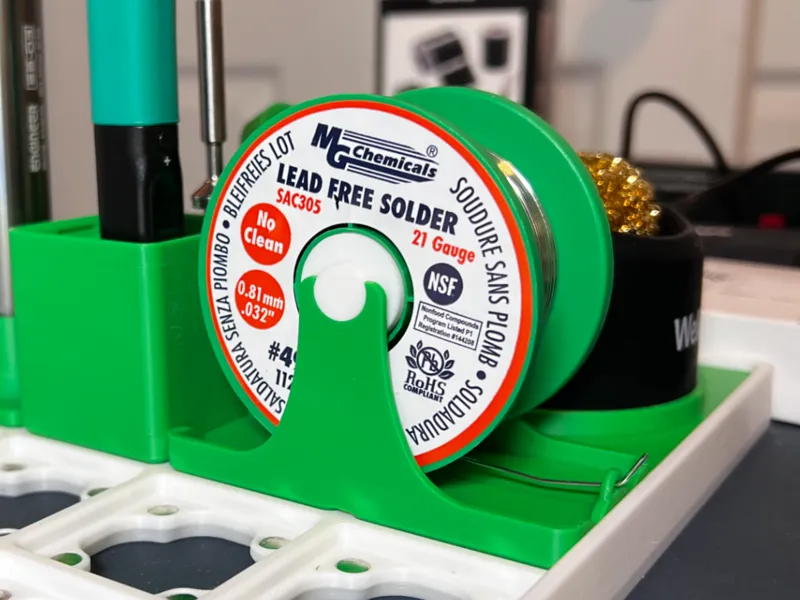Gridfinity Solder Spool Holder