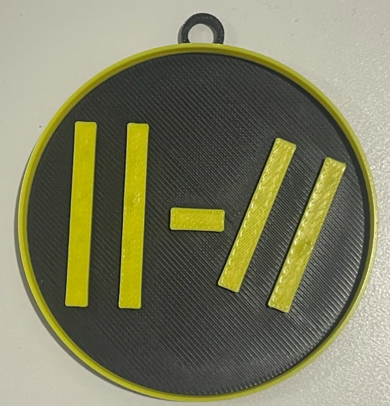 Twenty one pilots Trench keychain