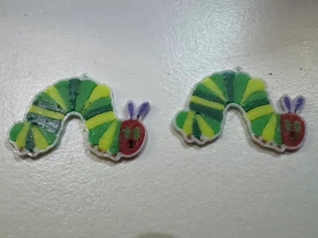 The Very Hungry Caterpillar Earrings - 2 Sizes