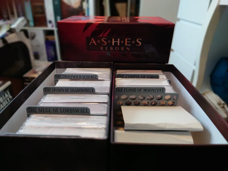 Dividers for Ashes Reborn Red Rain expansions.
