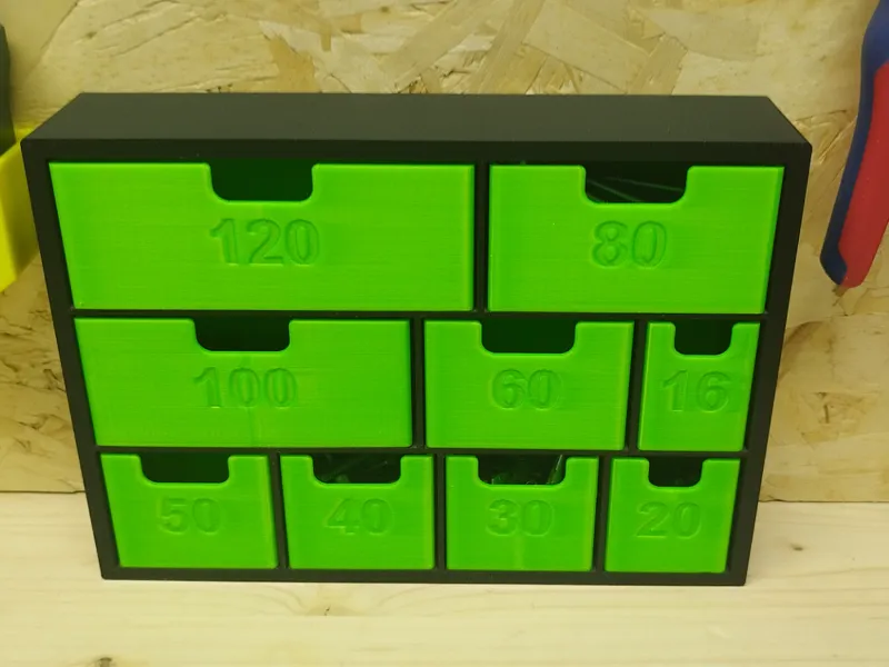 Cassettiera porta minuterie e/o bulloni