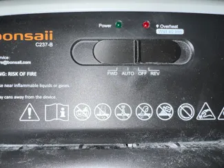 Bonsaii C237-B Shredder power switch lever