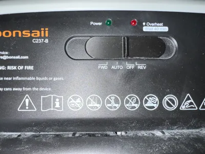 Bonsaii C237-B Shredder power switch lever 