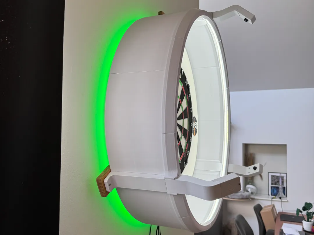 Anneau fermé pour cible de fléchettes lumineuse