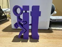 Panneau de bureau humoristique 'F*ck It' — photo 1
