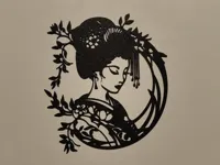 Décoration murale geisha — photo 2