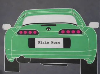 Toyota Supra Wall Art (custom plate)