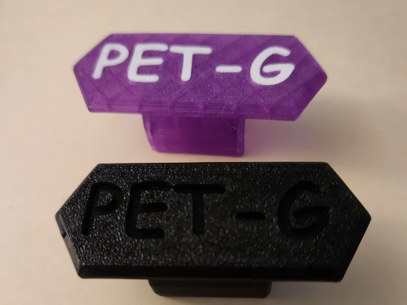 Filament Tags for Spool Shelf 3/4 inch dowel