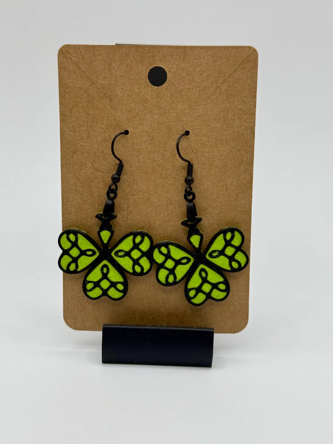 Shamrock Clover St Patrick's Day Earrings view 4