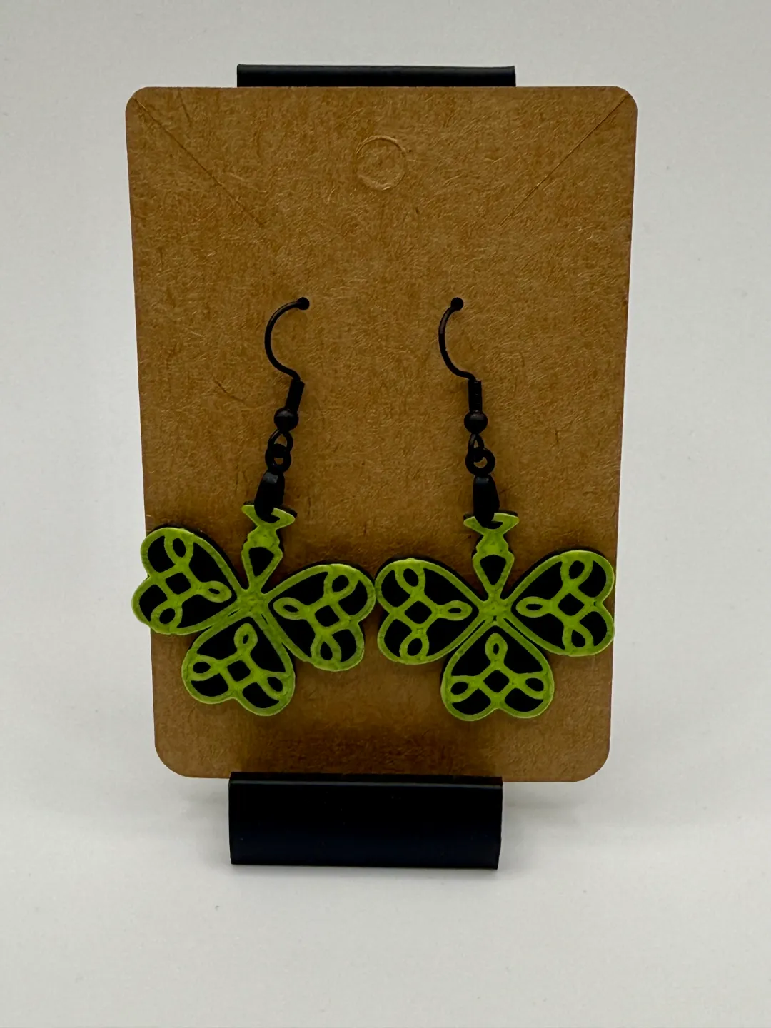 Shamrock Clover St Patrick's Day Earrings view 3