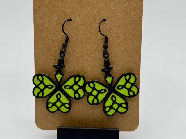 Shamrock Clover St Patrick's Day Earrings