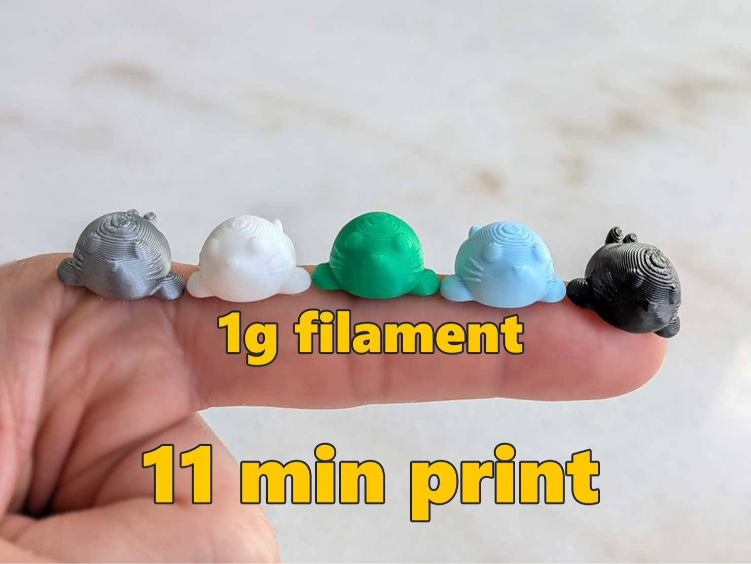 Miniatura 1 do modelo 3D Small Tiny Mini Micro Seal