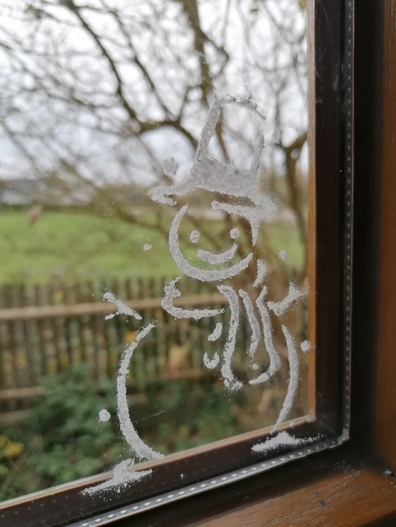 Wiederverwendbare Fenster Weihnachts Schablone 5