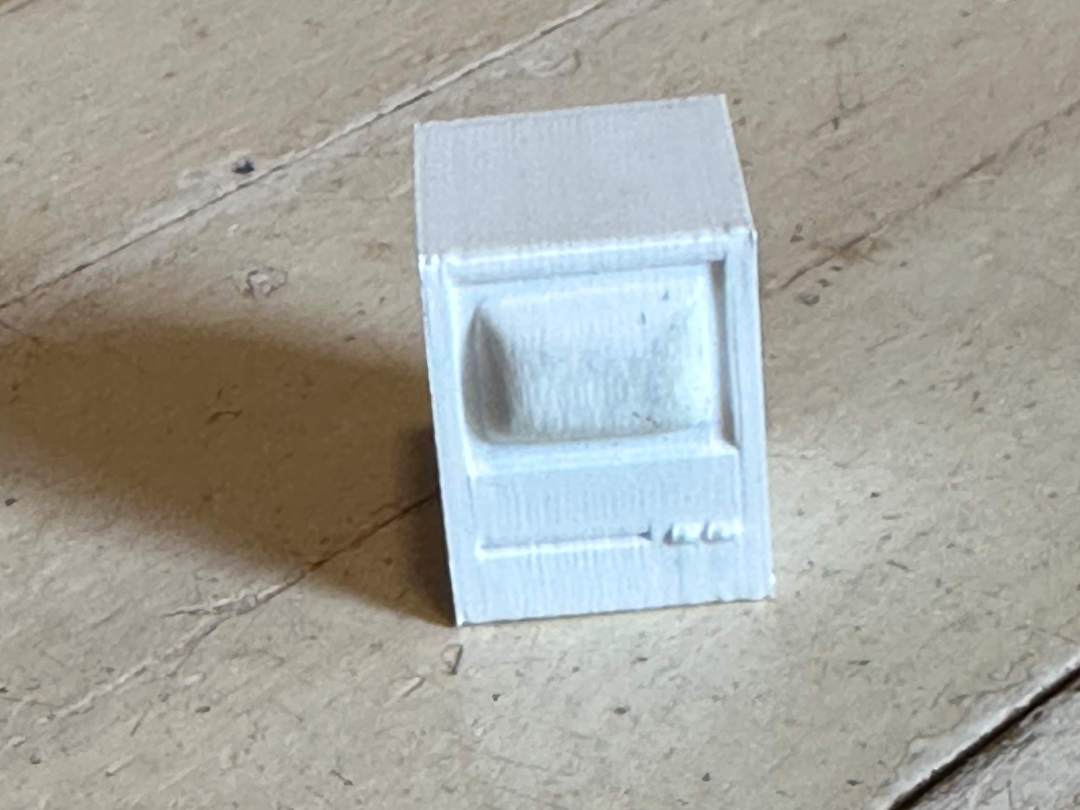 retro computer figurine