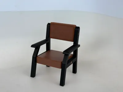 Modern Miniature Lounge Arm Chairs by Printed a mini MakerWorld ...