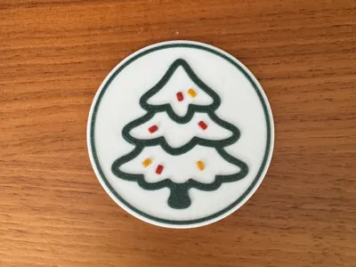 christmas tree coaster