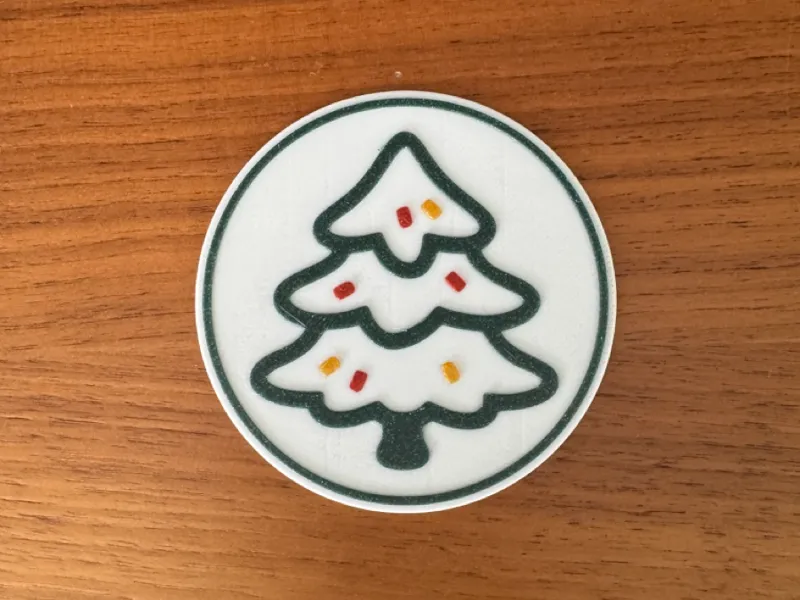 christmas tree coaster
