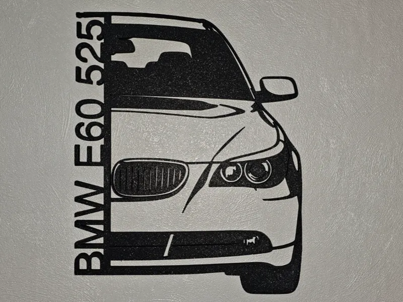 BMW E60 525 – Silhouette Wall Art