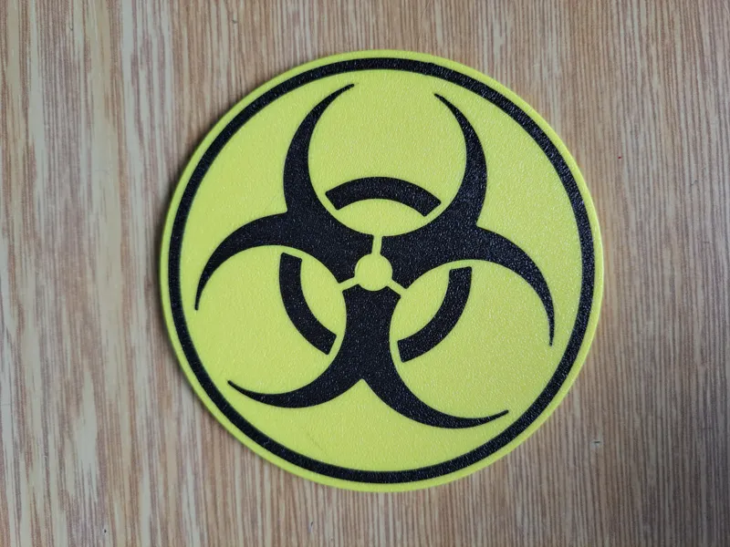 Warning Sign Coaster #02 – Biohazard