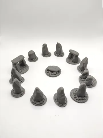 Escenografía en miniatura: Ancient Standing Stones -Fantasy Wargaming Terrain — vista de referencia 2