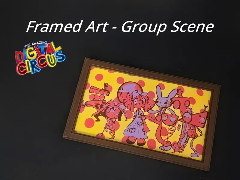 The Amazing Digital Circus Framed Art Group Scene