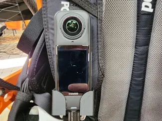 Insta360 x5 Paramotor harness mount